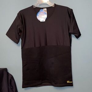 Hot Shapers Neoprene Blend Short Sleeve Shirt Size Medium